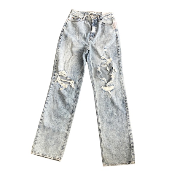 PacSun Denim - NWT PACSUN Womens SIZE 28 90s Boyfriend Jeans Distressed High Rise Straight Leg